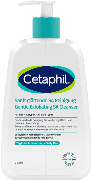 Żel do mycia twarzy i ciała Cetaphil Gentle SA złuszczający 236 ml (3499320017657) - Zdjęcie 1 Żel do mycia twarzy i ciała Cetaphil Gentle SA złuszczający 236 ml (3499320017657) - obraz 1