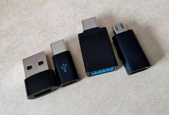 Набор адаптеров 4 в 1 (Type-C / USB, microUSB / Type-C), комплект OTG переходников для зарядки гаджетов и передачи данных, коннекторы для телефонов - изображение 10