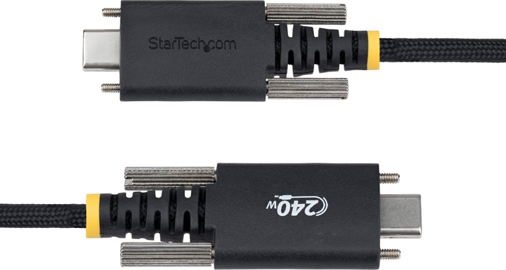 Кабель Startech USB-C - USB-C 2.0 240W 2 м Black (S2CEPR2M-USBSL-CABLE) - Фото 3 Кабель Startech USB-C - USB-C 2.0 240W 2 м Black (S2CEPR2M-USBSL-CABLE) - зображення 3