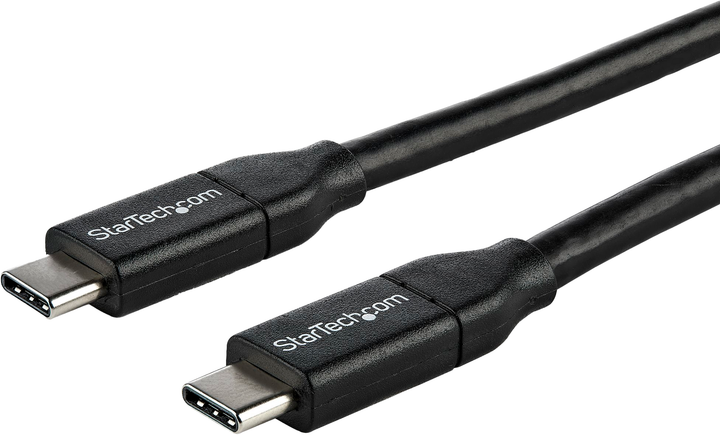 Kabel Startech USB-C - USB-C 2.0 Power Delivery 100W 2 m Black (USB2C5C2M) - obraz 3
