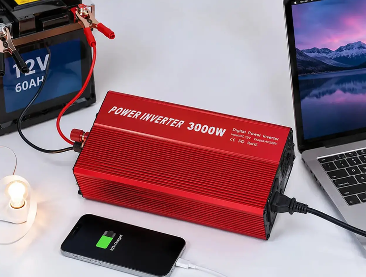 Инвертор Esonstyle UN-3059 автомобильный 1500 Вт преобразователь напряжения 12 В на 220 240 В пиковые 3000 для дома авто дачи гаража катера кемпинга автономного резервного питания - Фото 7 Инвертор Esonstyle UN-3059 автомобильный 1500 Вт преобразователь напряжения 12 В на 220 240 В пиковые 3000 для дома авто дачи гаража катера кемпинга автономного резервного питания - изображение 7