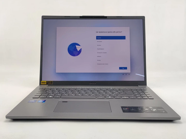 Ноутбук 16" Acer Aspire 16 (A16-71M-53SW) Intel Core Ultra 5 125H RAM 16GB SSD 512GB Windows 11 Алюмінієвий корпус (UKR) (102404822) - Уцінка - зображення 8