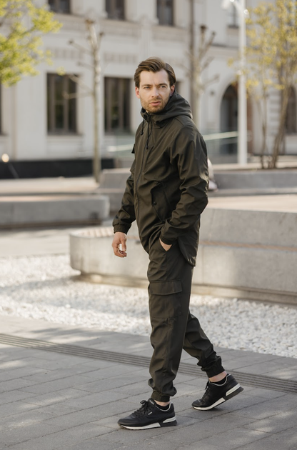Чоловічий демісезонний костюм Intruder Softshell "Easy"без утеплення хакі куртка та штани 3XL - зображення 3