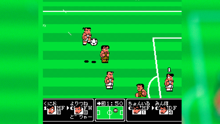 Збірник Ігор RMC Famicom Dendy 4 in 1 Kunio-kun: Soccer League (Goal 3), Street Basket, Hot Blood Sports, River City Ransom YH-415 Японська Версія Тіл - зображення 2
