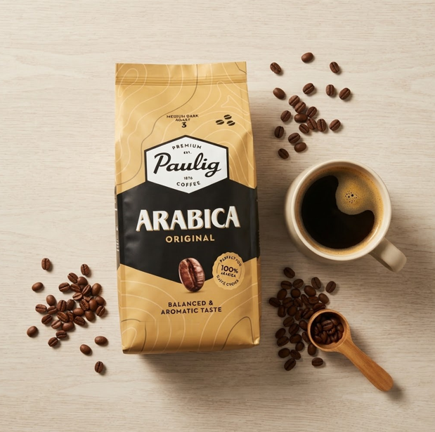 Кава в зернах Paulig Arabica 1010 г 100% арабіка зернова натуральна з Гватемали для еспресо чорної кави з фруктовим післясмаком горіховими нотами - зображення 5