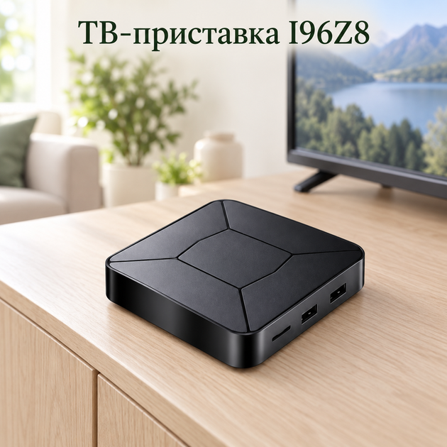 ТВ-приставка I96Z8 Android 14, 2/16 ГБ, Wi-Fi 2,4/5 ГГц - Фото 2 ТВ-приставка I96Z8 Android 14, 2/16 ГБ, Wi-Fi 2,4/5 ГГц - зображення 2