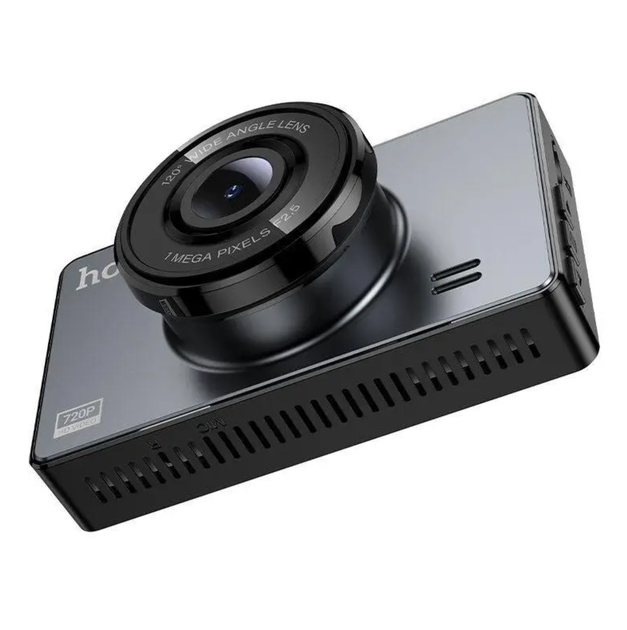 Автомобільний відеореєстратор HOCO DV14 HD 720P 3" IPS, G-сенсор, нічна зйомка, кут огляду 120°, чорний - зображення 4