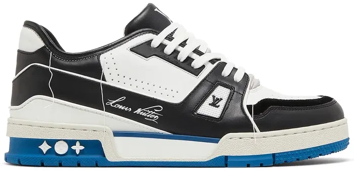 Кросівки Louis Vuitton LV Trainer White Black Blue - Фото 2 Кросівки Louis Vuitton LV Trainer White Black Blue - изображение 2