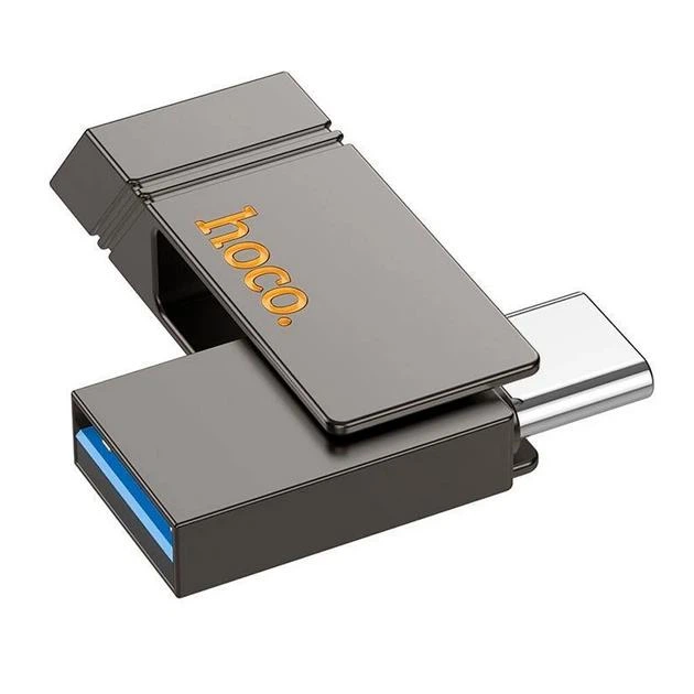 Высокоскоростная флешка HOCO UD14 64GB с поддержкой OTG 2в1 USB 3.2/ Type-C для телефона, компьютера, планшета Grey - Фото 1 Высокоскоростная флешка HOCO UD14 64GB с поддержкой OTG 2в1 USB 3.2/ Type-C для телефона, компьютера, планшета Grey - изображение 1