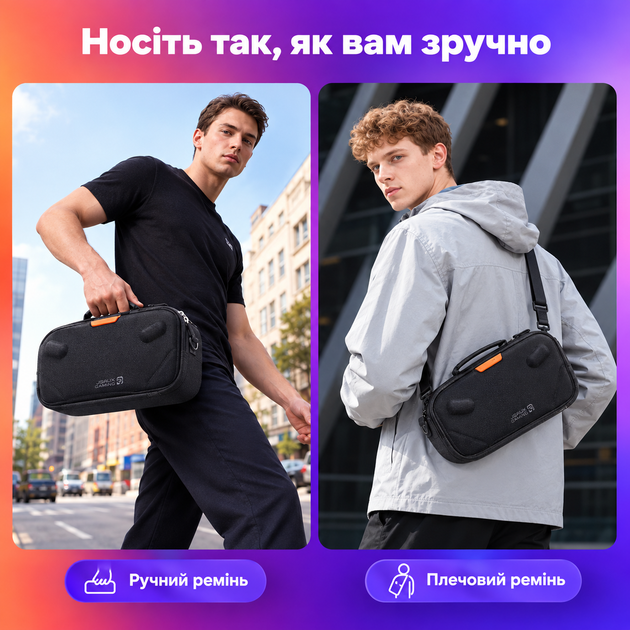Оригинальный кейс JSAUX BG0140 Double-Decker для Steam Deck LCD/OLED, двойной отсек, подставка и USB-C кабель - изображение 7