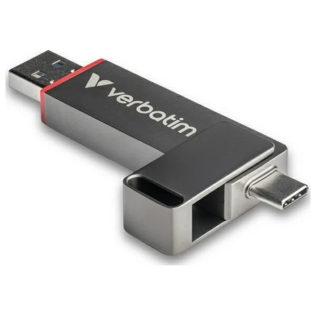 USB-флешка Verbatim 1TB USB-A/USB-C Dual QuickStick (32043) - Фото 1 USB-флешка Verbatim 1TB USB-A/USB-C Dual QuickStick (32043) - зображення 1