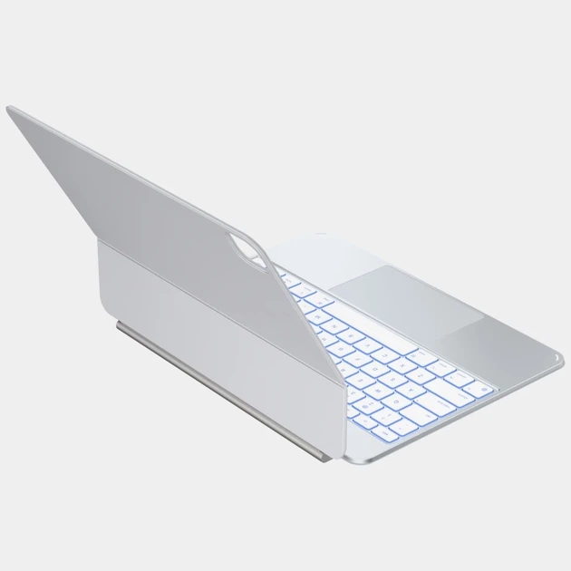 Чехол Typecase Edge Pro с клавиатурой для iPad Pro 13 M4 Silver (KB206AU-130P-D-SLV-WHT-U-US-C1) - Фото 4 Чехол Typecase Edge Pro с клавиатурой для iPad Pro 13 M4 Silver (KB206AU-130P-D-SLV-WHT-U-US-C1) - изображение 4