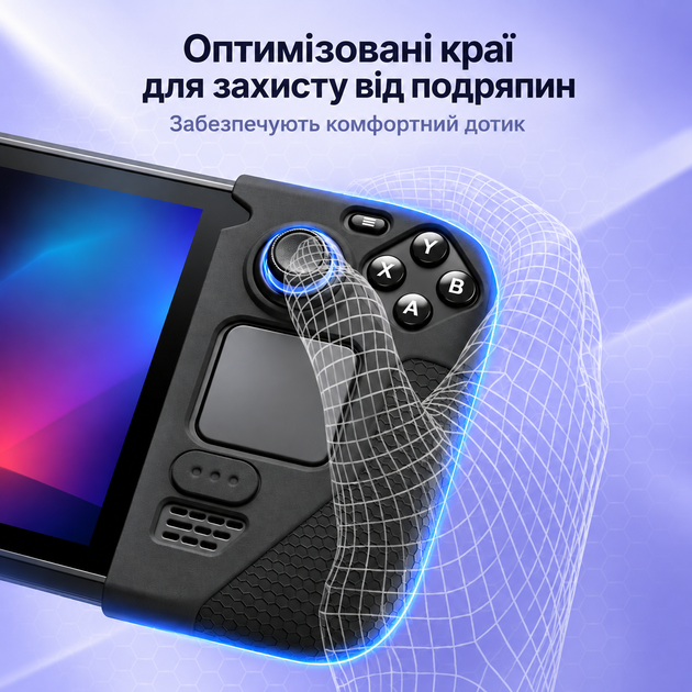 Силиконовый Grip-чехол JSAUX GP0016 для Steam Deck OLED/LCD, накладки на ручки с антискользящим покрытием - изображение 7