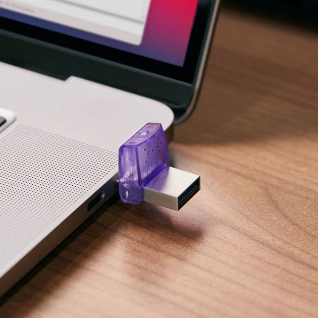 Флеш-накопичувач Kingston USB 3.2 DT microDuo 3C 64GB (Type-A/Type-C) (200Mb/s) - изображение 3
