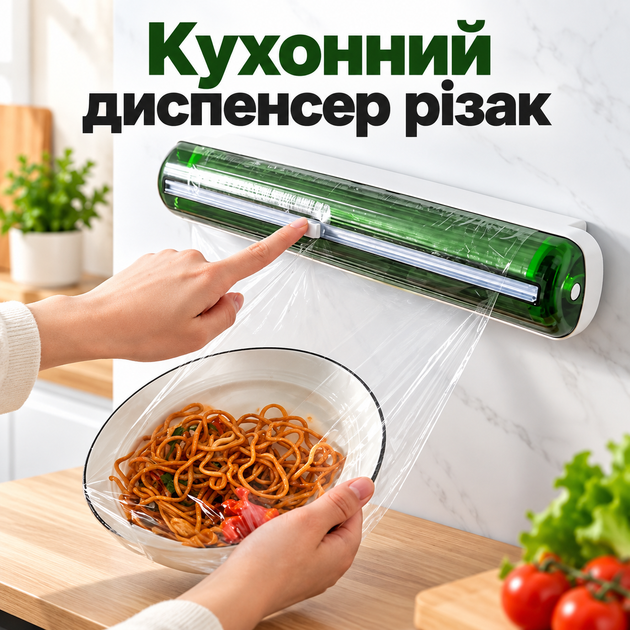 Кухонный резак для пищевой пленки пергамента пластиковой или алюминиевой фольги вощеной бумаги диспенсер органайзер для нарезки хранения рулонов с резаком - Фото 1 Кухонный резак для пищевой пленки пергамента пластиковой или алюминиевой фольги вощеной бумаги диспенсер органайзер для нарезки хранения рулонов с резаком - изображение 1