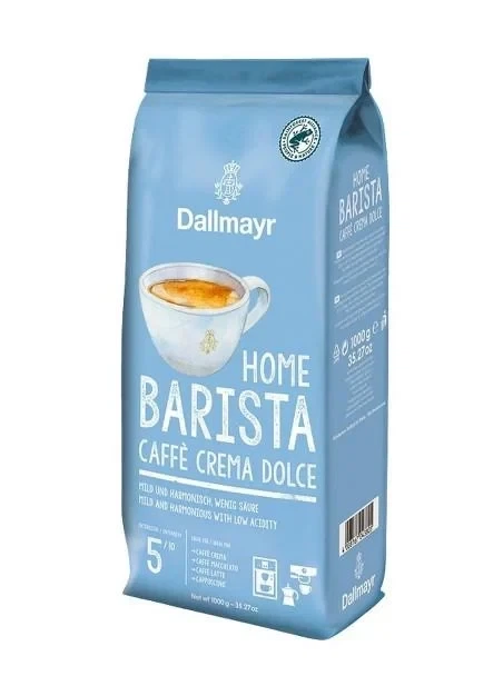 Кофе в зернах Dallmayr Home Barista Caffe Crema Dolce 1кг - Фото 2 Кофе в зернах Dallmayr Home Barista Caffe Crema Dolce 1кг - изображение 2