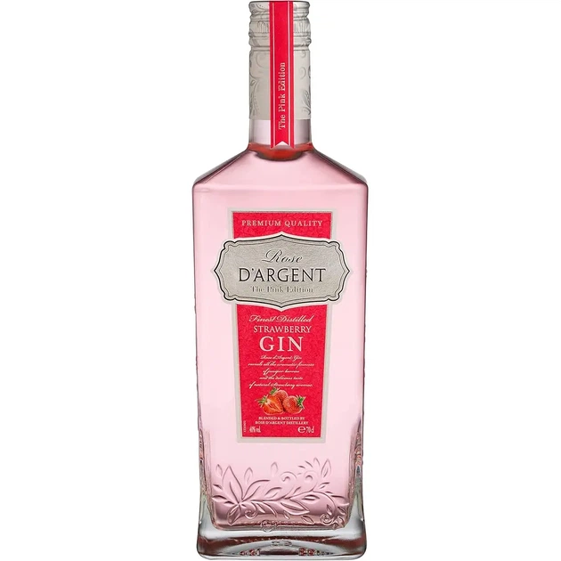 Джин Rose D'Argent Strawberry, 40%, 0.7 л - Фото 1 Джин Rose D'Argent Strawberry, 40%, 0.7 л - изображение 1