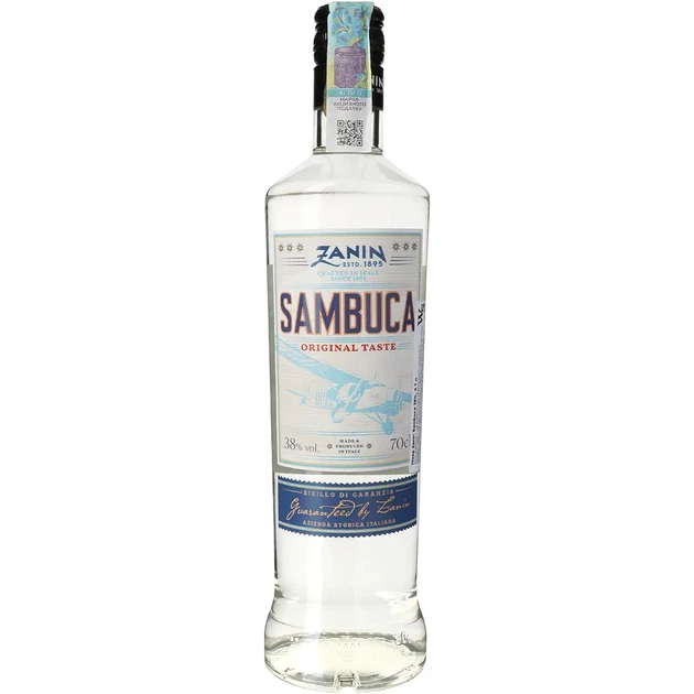 Лікер Zanin Sambuca 38%, 0.7 л - Фото 1 Лікер Zanin Sambuca 38%, 0.7 л - зображення 1