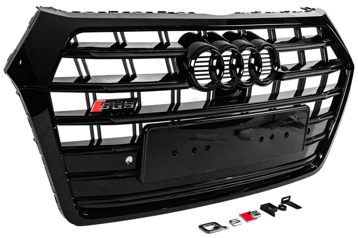 Передняя решетка радиатора SQ-Style для Audi Q5 2017-2020 гг - изображение 3