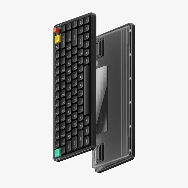Бездротова механічна клавіатура NuPhy Air75 V3 Nebula Dark, Blush switch, низькопрофільна, 75%, RGB, (2.4G/Bluetooth/USB) - зображення 2