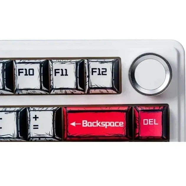 Бездротова механічна клавіатура AULA F75 Comics, LEOBOG Reaper Switch, 75%, RGB підсвічування, UKR/ENG (2.4G/Bluetooth/USB) - зображення 4
