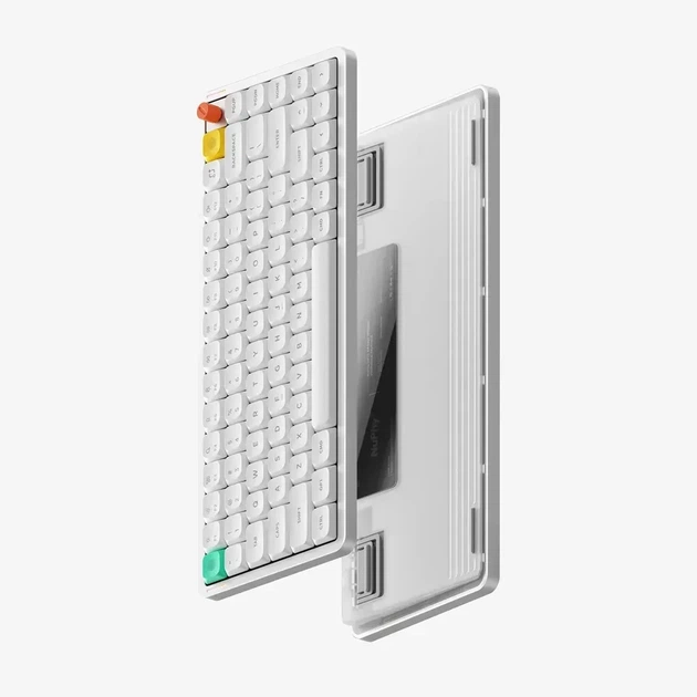 Бездротова механічна клавіатура NuPhy Air75 V3 Nova White, Blush switch, низькопрофільна, 75%, RGB, (2.4G/Bluetooth/USB) - Фото 2 Бездротова механічна клавіатура NuPhy Air75 V3 Nova White, Blush switch, низькопрофільна, 75%, RGB, (2.4G/Bluetooth/USB) - зображення 2
