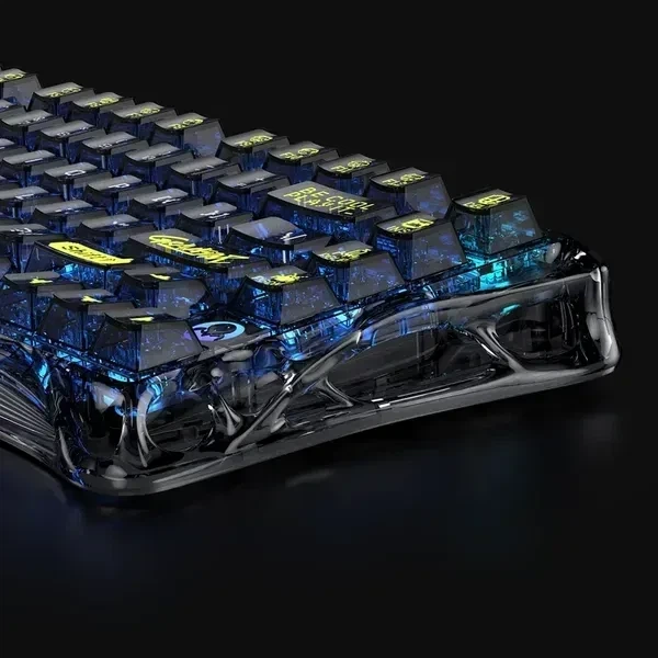 Ездротова механічна клавіатура GravaStar Mercury K1 Lite BSUN Grey, розмір 75%, RGB підсвічування (2.4G/Bluetooth/USB) - Фото 6 Ездротова механічна клавіатура GravaStar Mercury K1 Lite BSUN Grey, розмір 75%, RGB підсвічування (2.4G/Bluetooth/USB) - зображення 6