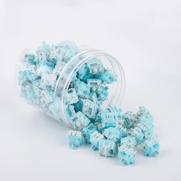 Набор механических переключателей Epomaker Creamy Jade 100 шт набор из 100 шт кроемовых линейных свечей для клавиатур - Фото 8 Набор механических переключателей Epomaker Creamy Jade 100 шт набор из 100 шт кроемовых линейных свечей для клавиатур - изображение 8