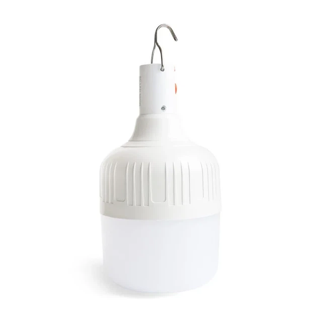 Аккумуляторная LED лампа подвесная 100W 2400mAh 6500K белая пластиковая 6-8 часов работы - Фото 1 Аккумуляторная LED лампа подвесная 100W 2400mAh 6500K белая пластиковая 6-8 часов работы - изображение 1