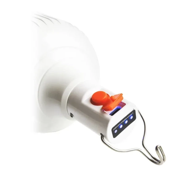 Аккумуляторная LED лампа подвесная 100W 2400mAh 6500K белая пластиковая 6-8 часов работы - Фото 3 Аккумуляторная LED лампа подвесная 100W 2400mAh 6500K белая пластиковая 6-8 часов работы - изображение 3