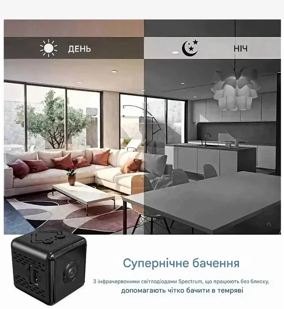 Мини Wi-Fi камера X6 1080P с ночным видением, датчиком движения, 120°, аккумуляторная камера видеонаблюдения - изображение 5