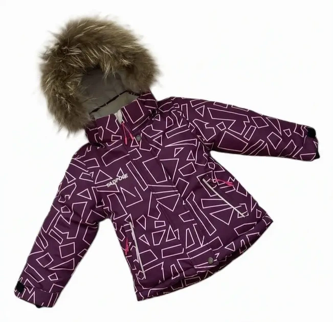 Зимовий комплект "Tadpole" geometric для дівчинки 071069 бордовий 98см - Фото 6 Зимовий комплект "Tadpole" geometric для дівчинки 071069 бордовий 98см - изображение 6