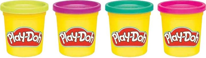 Zestaw kreatywny z ciastoliną Hasbro Play-Doh 4 pojemniki G0689 (5010996293398) - obraz 2