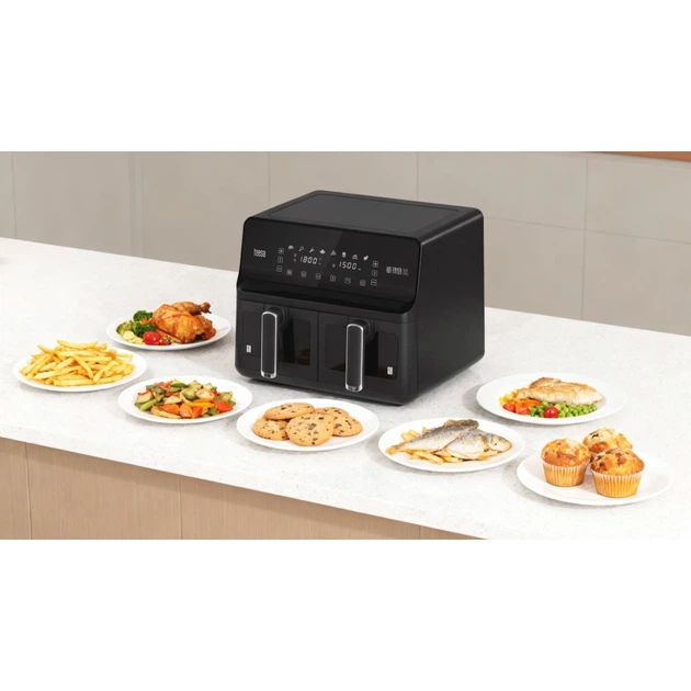 Фритюрница без масла Teesa Air Fryer Dual Pot XXL 8L 2700W (TSA8089) - Фото 15 Фритюрница без масла Teesa Air Fryer Dual Pot XXL 8L 2700W (TSA8089) - изображение 15