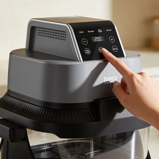 Фритюрница без жира Teesa Glass Air Fryer 4L, 1500W (TSA8090) - изображение 12