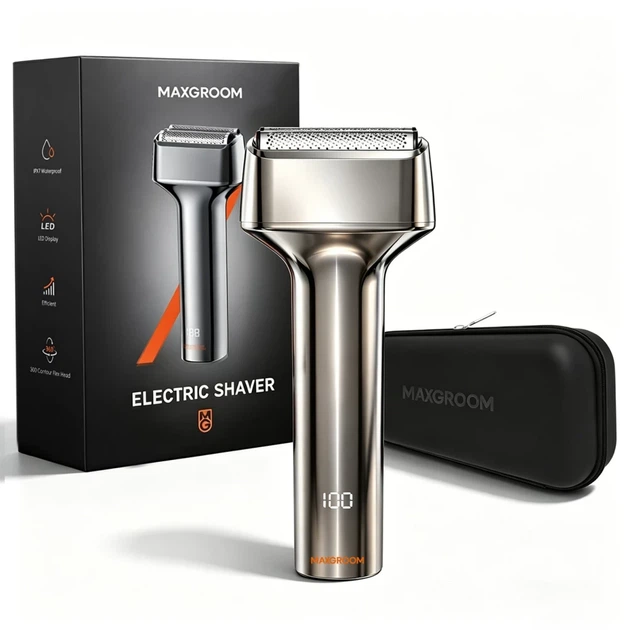 Электробритва MAXGROOM WF-2037D сетчатая IPX7 Silver (5907769394300) - изображение 3
