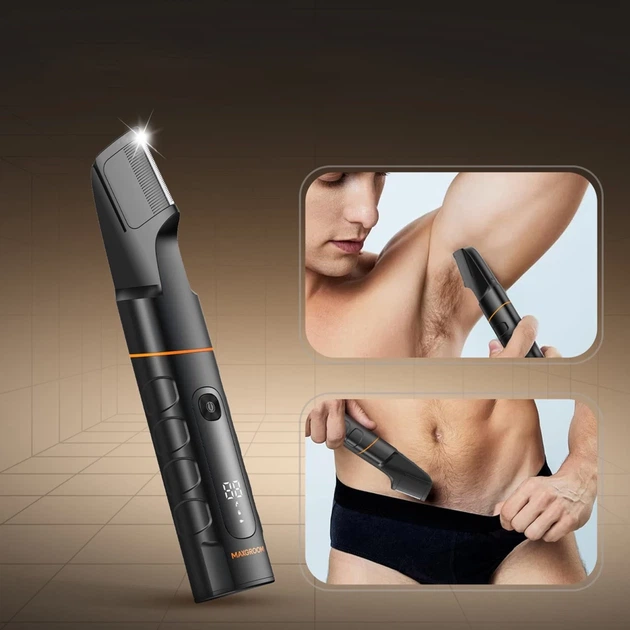 Триммер MAXGROOM LK-892 многофункциональный со сменными насадками Black (5907769394263) - Фото 3 Триммер MAXGROOM LK-892 многофункциональный со сменными насадками Black (5907769394263) - изображение 3