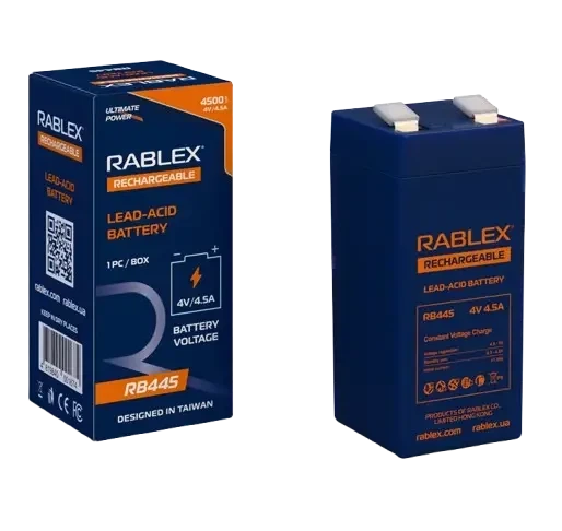 Акумулятор Rablex RB445 4V 4.5Ah, 1 шт. - Фото 2 Акумулятор Rablex RB445 4V 4.5Ah, 1 шт. - изображение 2