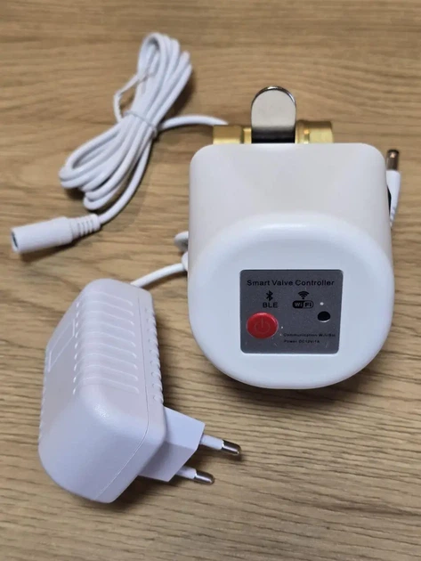 Умный Zigbee кран для воды 3/4″ DN20 с электроприводом, управление Tuya Smart / Smart Life, Белый - изображение 7