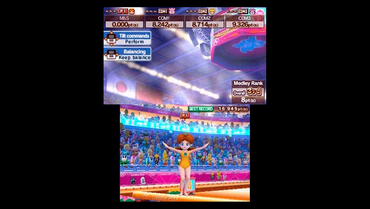 Игра Nintendo 3DS Mario & Sonic at the London 2012 Olympic Games Europe Английская Версия Без Коробки Б/У - изображение 3