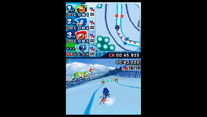 Гра Nintendo DS Mario & Sonic at the Olympic Winter Games Англійська Версія + Коробка Б/У - Фото 3 Гра Nintendo DS Mario & Sonic at the Olympic Winter Games Англійська Версія + Коробка Б/У - зображення 3