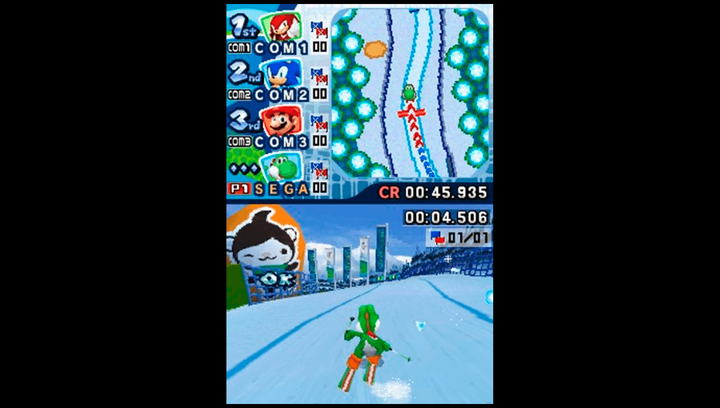 Гра Nintendo DS Mario & Sonic at the Olympic Winter Games Англійська Версія + Коробка Б/У - Фото 5 Гра Nintendo DS Mario & Sonic at the Olympic Winter Games Англійська Версія + Коробка Б/У - зображення 5