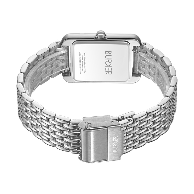 Жіночий годинник Burker Watches Olivia сріблястий з чорним циферблатом (OLSB) - зображення 3