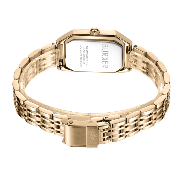 Жіночий годинник Burker Watches Isabell золотистий з білим циферблатом (ISAG) - зображення 3