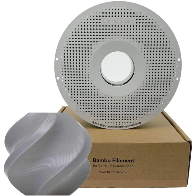 TPU 95A HF Filament (пластик) для 3D принтера Bambu Lab 1кг, 1.75мм, сірий (U00-D0-1.75-1000-SPL) - Фото 2 TPU 95A HF Filament (пластик) для 3D принтера Bambu Lab 1кг, 1.75мм, сірий (U00-D0-1.75-1000-SPL) - зображення 2