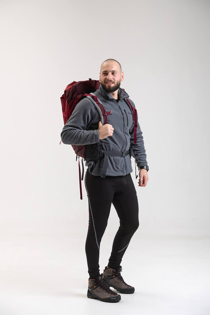 Чоловіча флісова кофта з вишивкою Columbia графітова 2XL - Фото 1 Чоловіча флісова кофта з вишивкою Columbia графітова 2XL - зображення 1