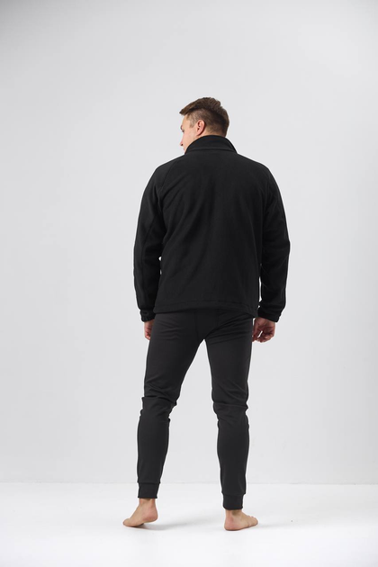 Чоловіча флісова кофта з вишивкою Columbia чорна 3XL - Фото 3 Чоловіча флісова кофта з вишивкою Columbia чорна 3XL - зображення 3
