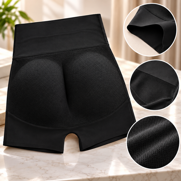 Трусики-пуш-ап для сідниць розмір S Body Hip Pants коригувальні трусики-шорти для збільшення та моделювання сідниць чорні - Фото 5 Трусики-пуш-ап для сідниць розмір S Body Hip Pants коригувальні трусики-шорти для збільшення та моделювання сідниць чорні - зображення 5