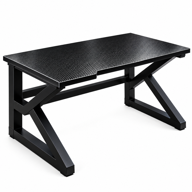 Комп’ютерний стіл Dash Black 100×60×72,5 см письмовий ігровий геймерський стіл для ПК ноутбука роботи та навчання чорний - зображення 7