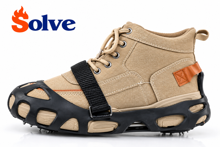 Ледоходы-ледоступы Solve KT9005003 Boot Spikes Overshoe, противоскользящие накладки на обувь, по 30 шипов, размер 31–36-R - изображение 6